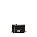 DIOR MISS DIOR PROMENADE POUCH BAG LAMBSKIN BLACK SHW