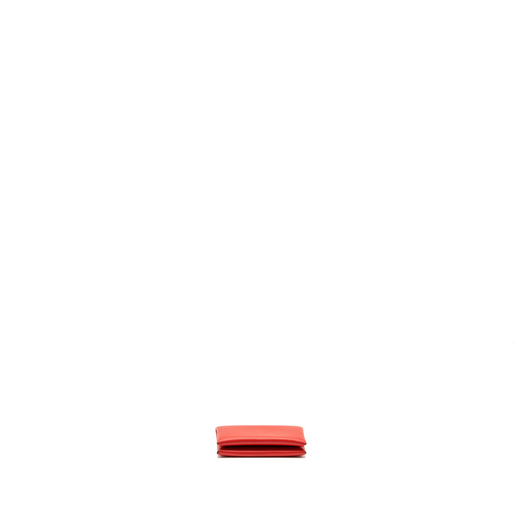 HERMES CALVI CARDHOLDER SWIFT RED/BLUE SHW