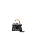 GOYARD SAIGON MINI GOYARDLINE CANVAS BLACK/MULTICOLOUR SHW