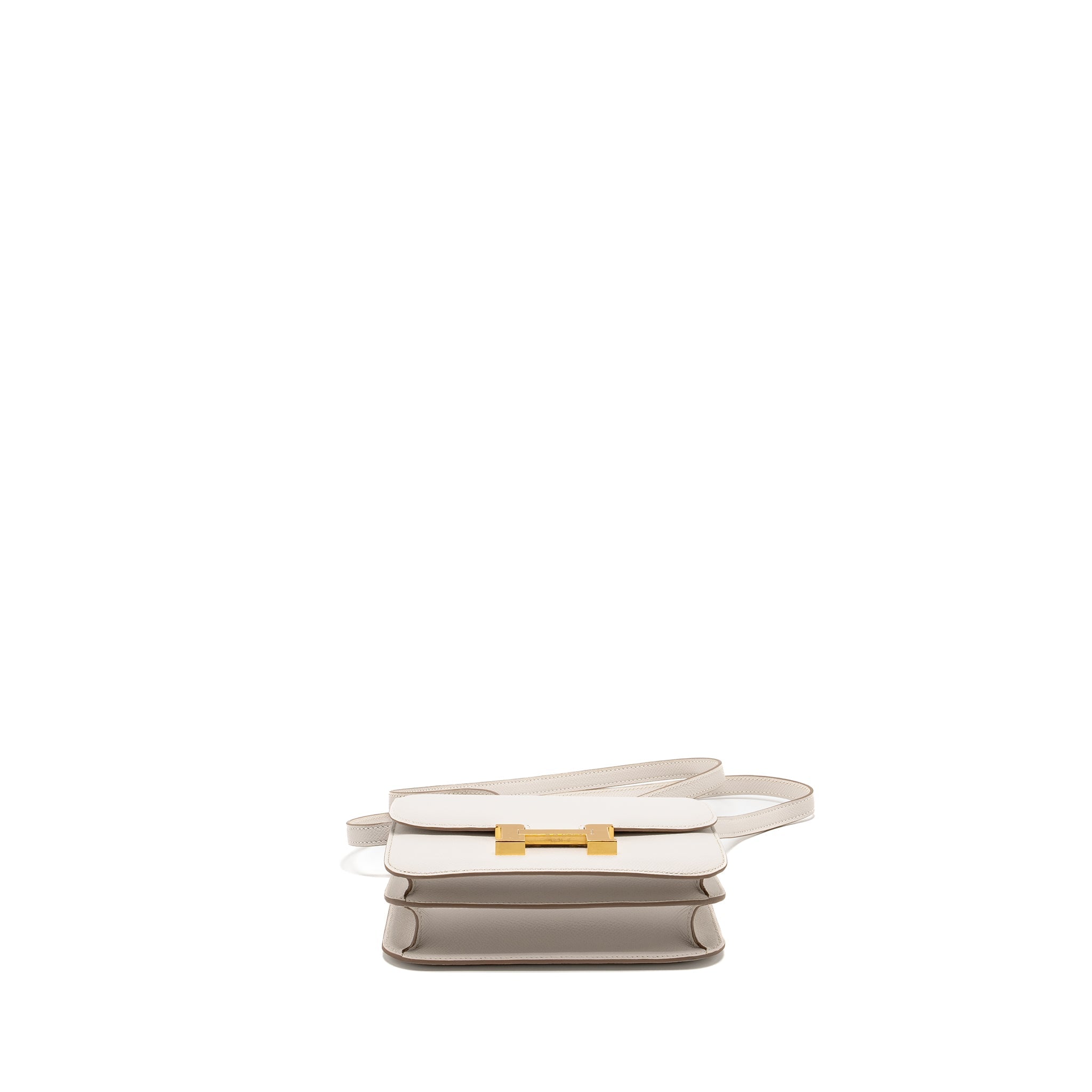HERMES MINI CONSTANCE EPSOM GRIS PALE GHW