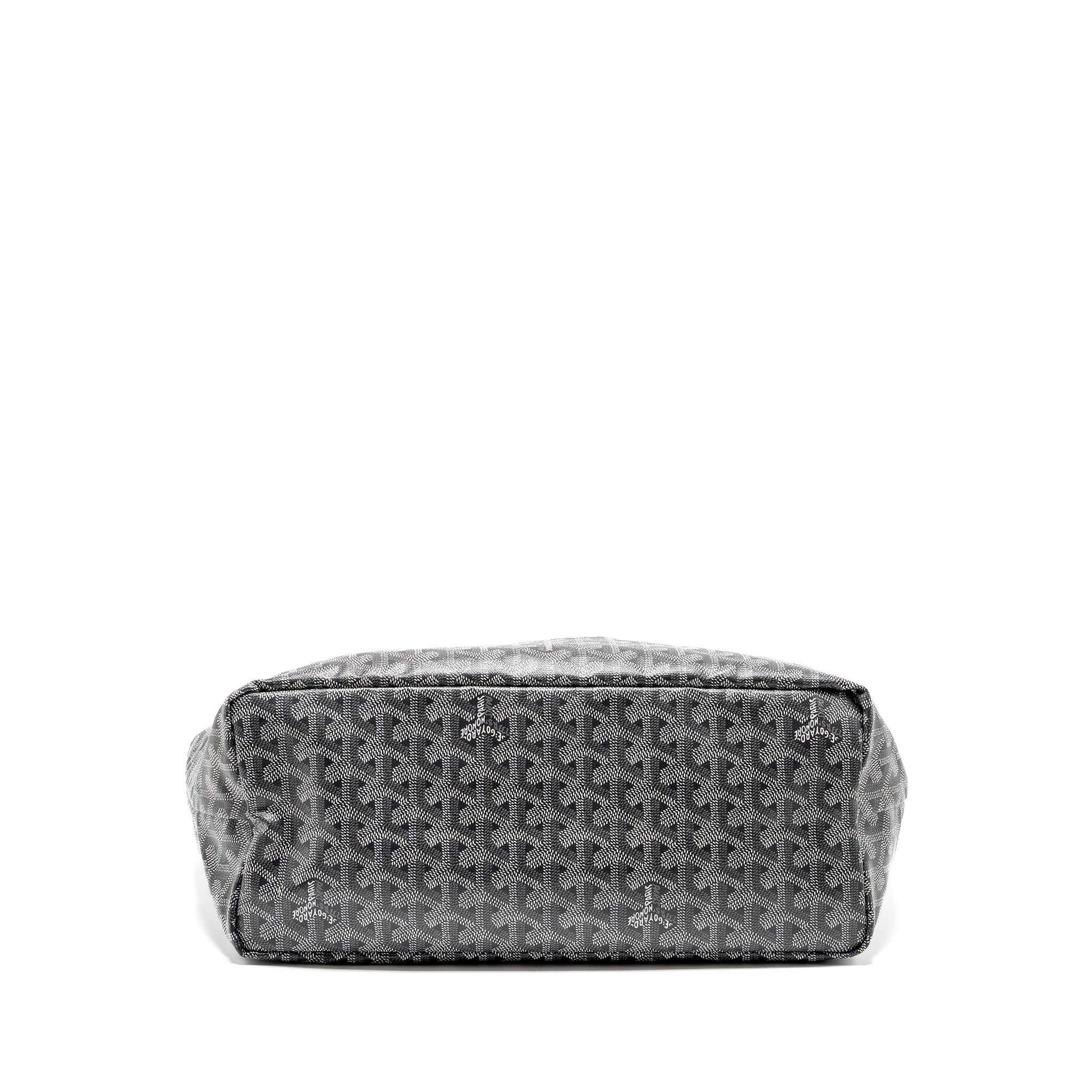 GOYARD SAINT LOUIS PM TOTE BAG GOYARDLINE CANVAS GREY SHW