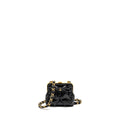 CHANEL 24A BOWKNOT CLUTCH WITH CHAIN PATENT CRUMPLED LAMBSKIN/SHINY LAMBSKIN BLACK GHW (MICROCHIP)