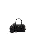 PRADA TOP HANDLE RE-EDITION 2005 NYLON BAG BLACK SHW