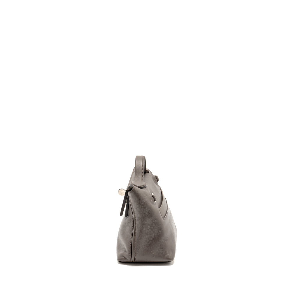 HERMES MINI 2424 24/24-21 BAG EVERCOLOR / SWIFT GRIS ETAIN SHW