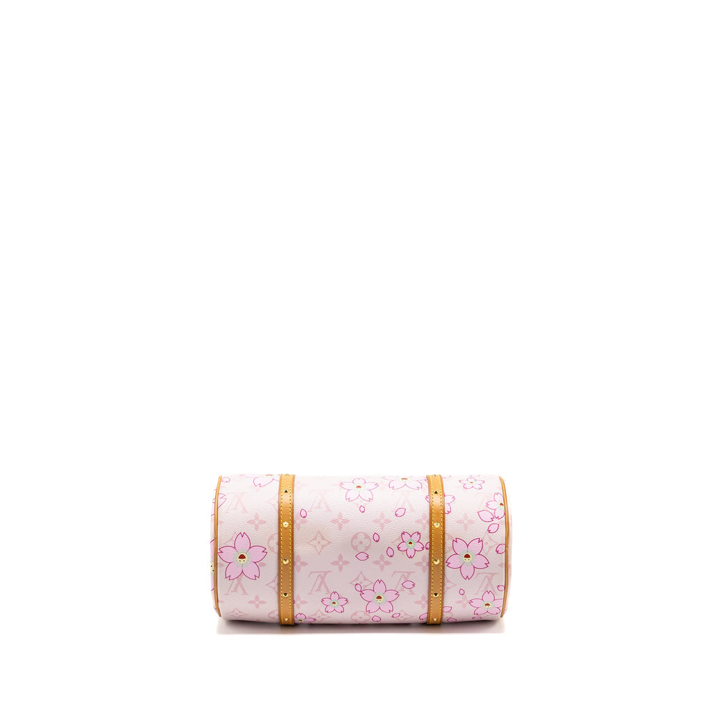 LOUIS VUITTON LIMITED EDITION CHERRY BLOSSOM PAPILLON BAG MONOGRAM CANVAS PINK GHW