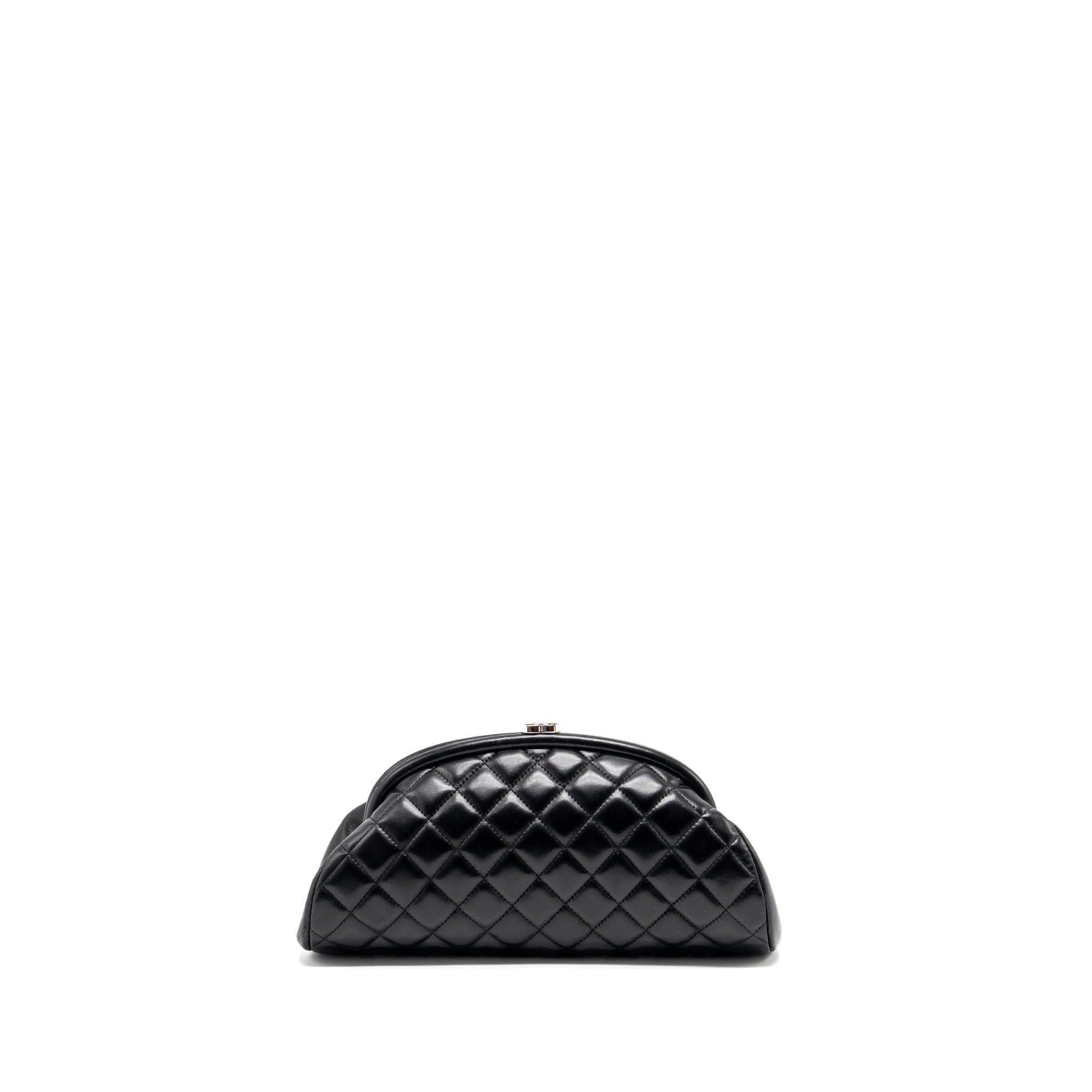 CHANEL TIMELESS CLUTCH LAMBSKIN BLACK SHW