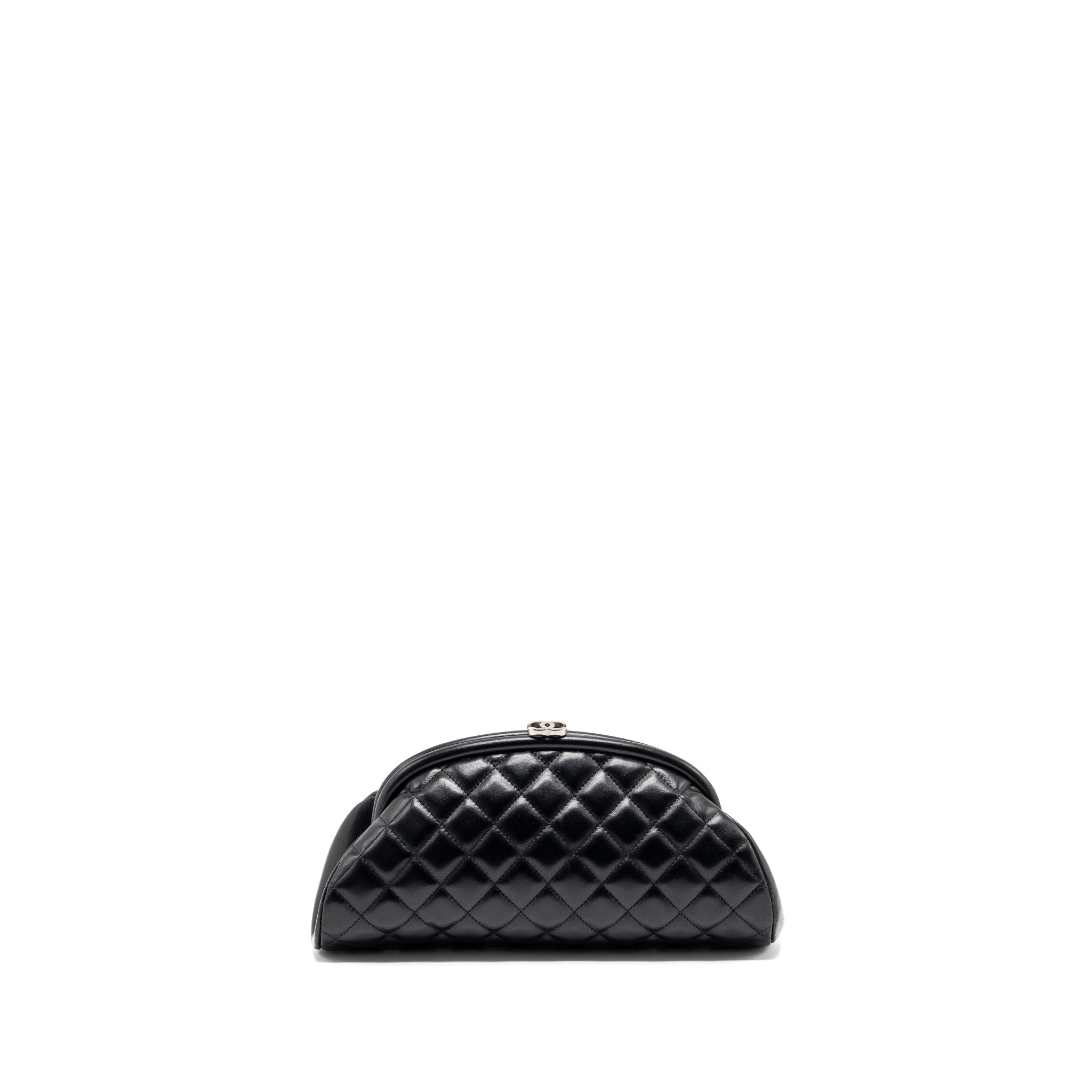 CHANEL TIMELESS CLUTCH LAMBSKIN BLACK SHW