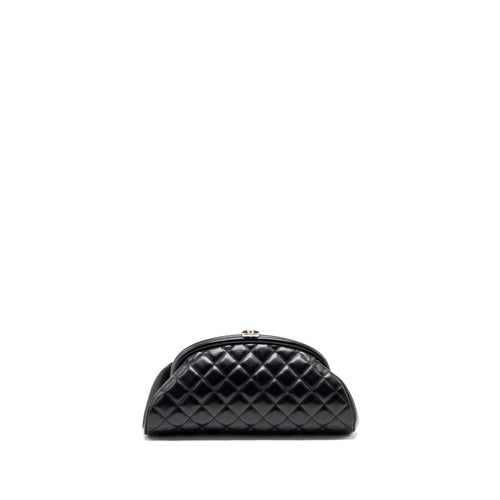 CHANEL TIMELESS CLUTCH LAMBSKIN BLACK SHW