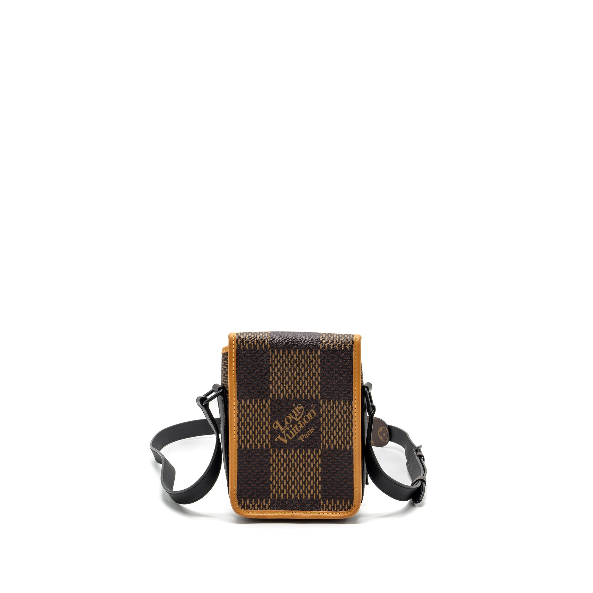 LOUIS VUITTON X NIGO AMAZON SLING BAG MONOGRAM CANVAS BLACK HARDWARE