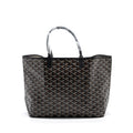 GOYARD SAINT LOUIS PM TOTE BAG GOYARDINE CANVAS BLACK /MULTICOLURED SHW