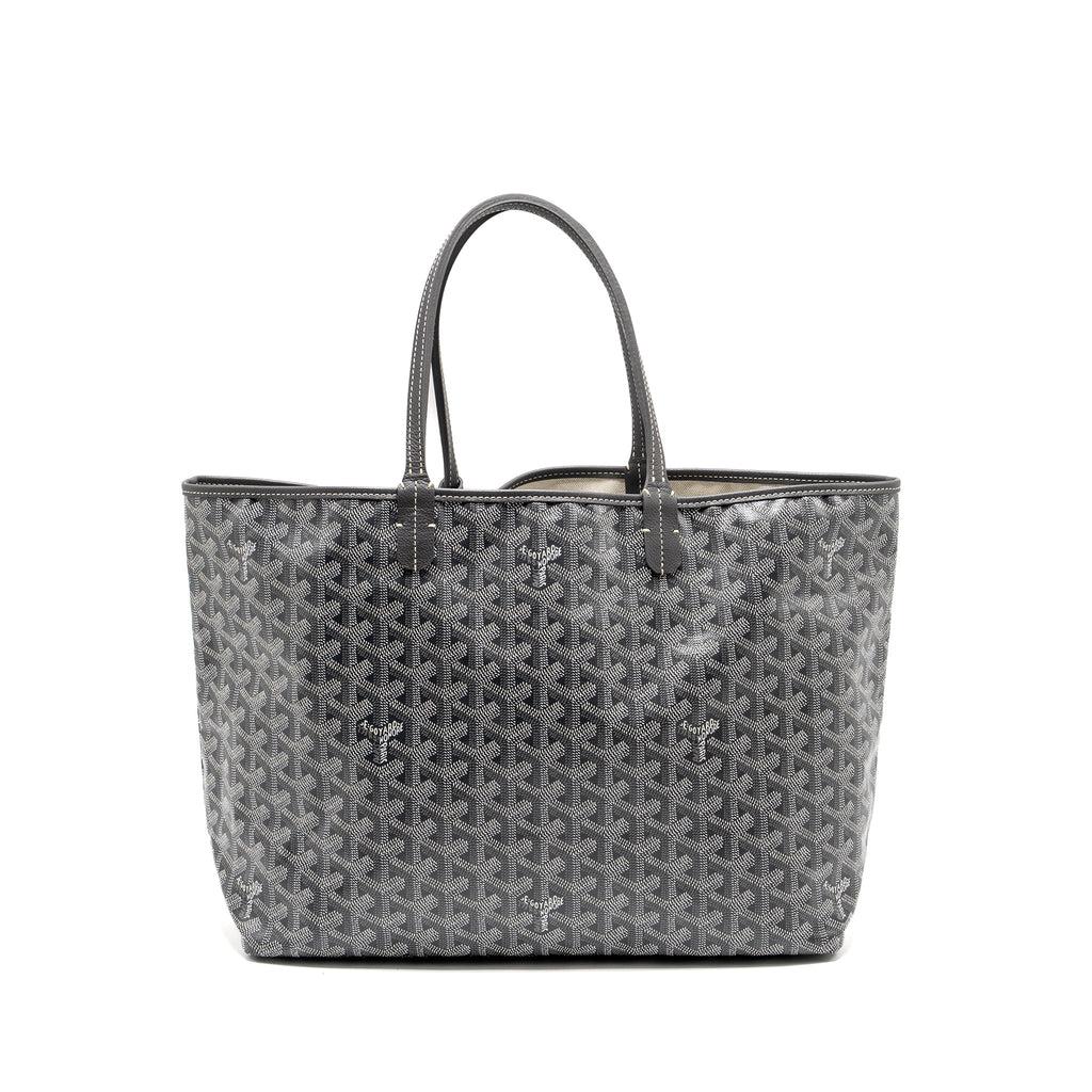GOYARD SAINT LOUIS PM TOTE BAG GOYARDLINE CANVAS GREY SHW