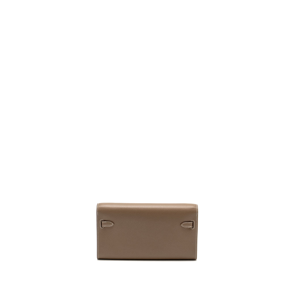 HERMES KELLY TO GO EVERCOLOR ETOUPE GHW