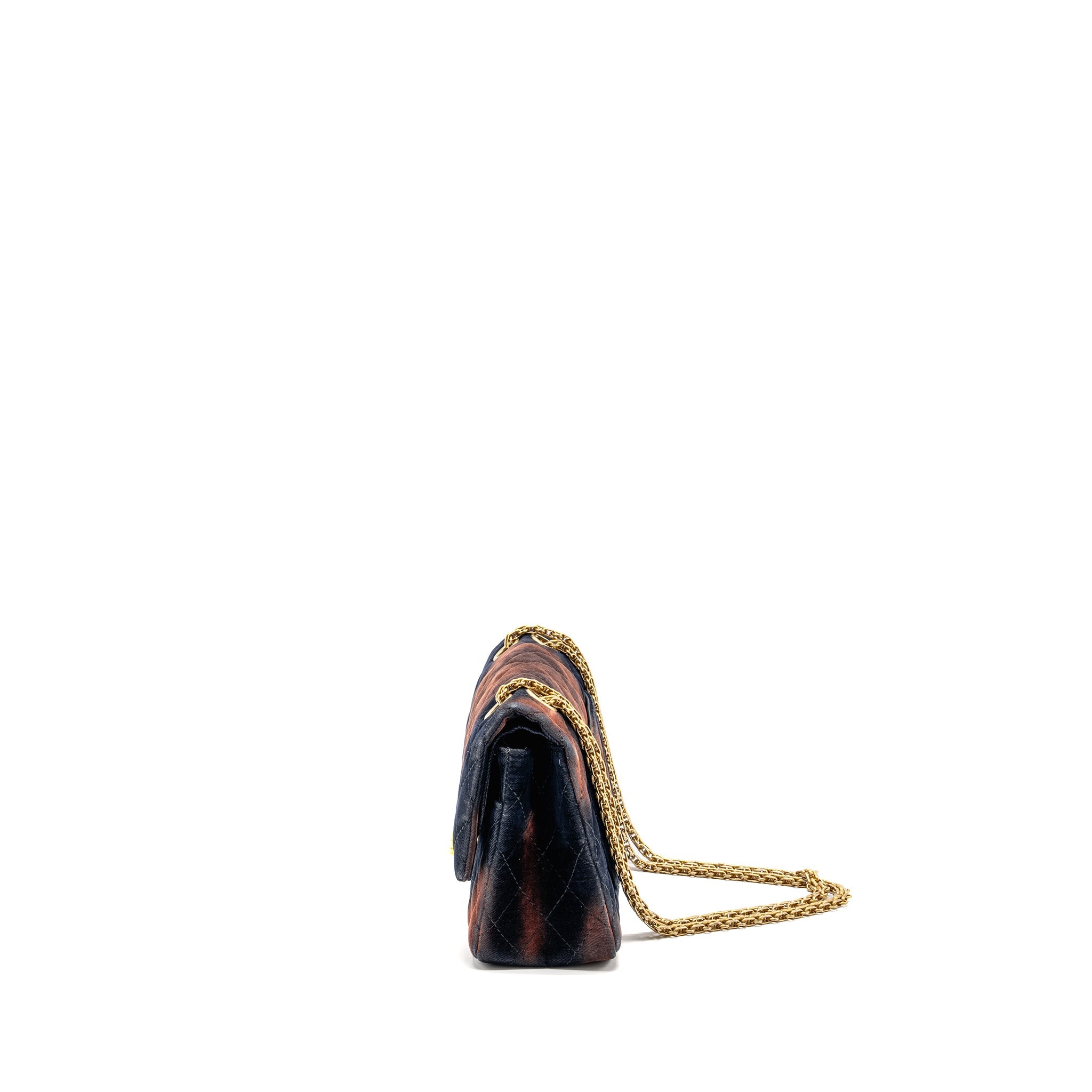 CHANEL SMALL 2.55 REISSUE FLAP BAG OMBRE VELVET MULTICOLOUR GHW