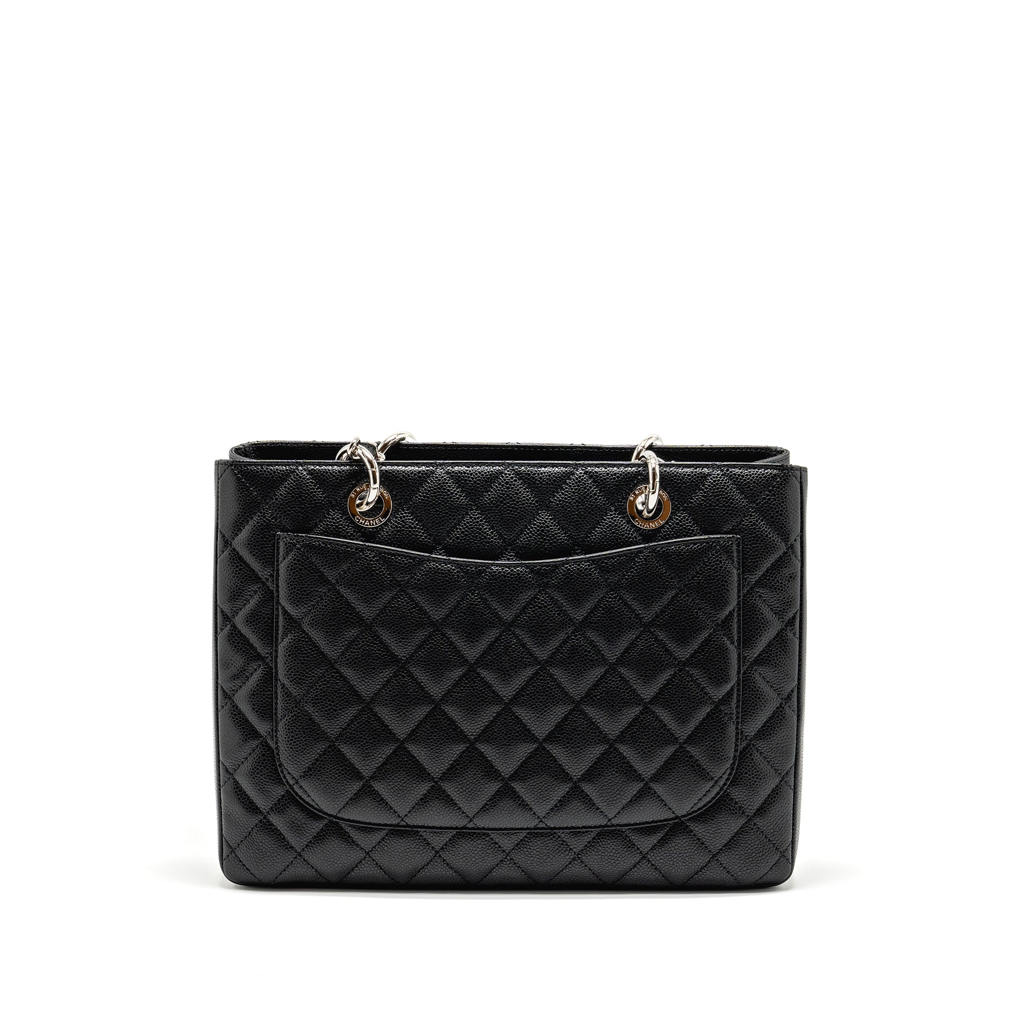 CHANEL GRAND SHOPPING TOTE / GST CAVIAR BLACK SHW