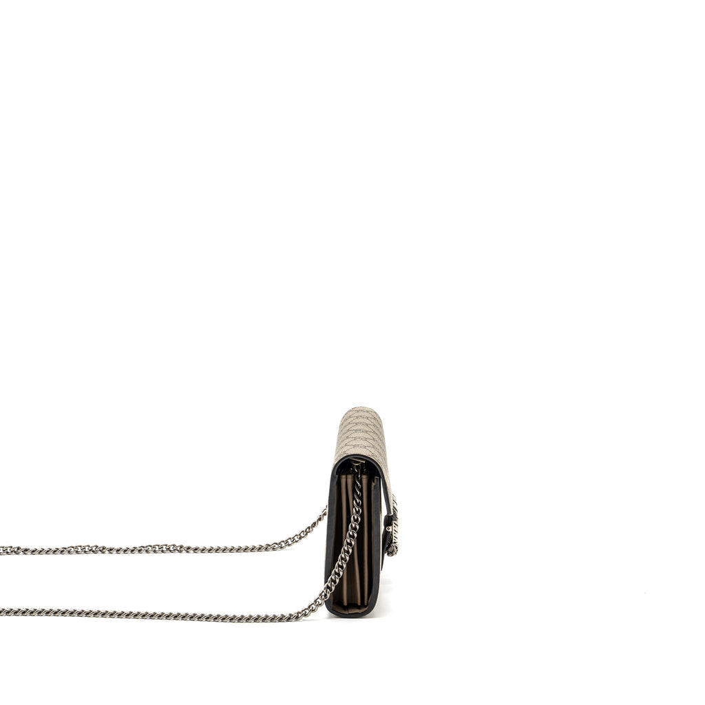 GUCCI DIONYSUS WALLET ON CHAIN GG SUPREME CANVAS / LEATHER BEIGE SHW