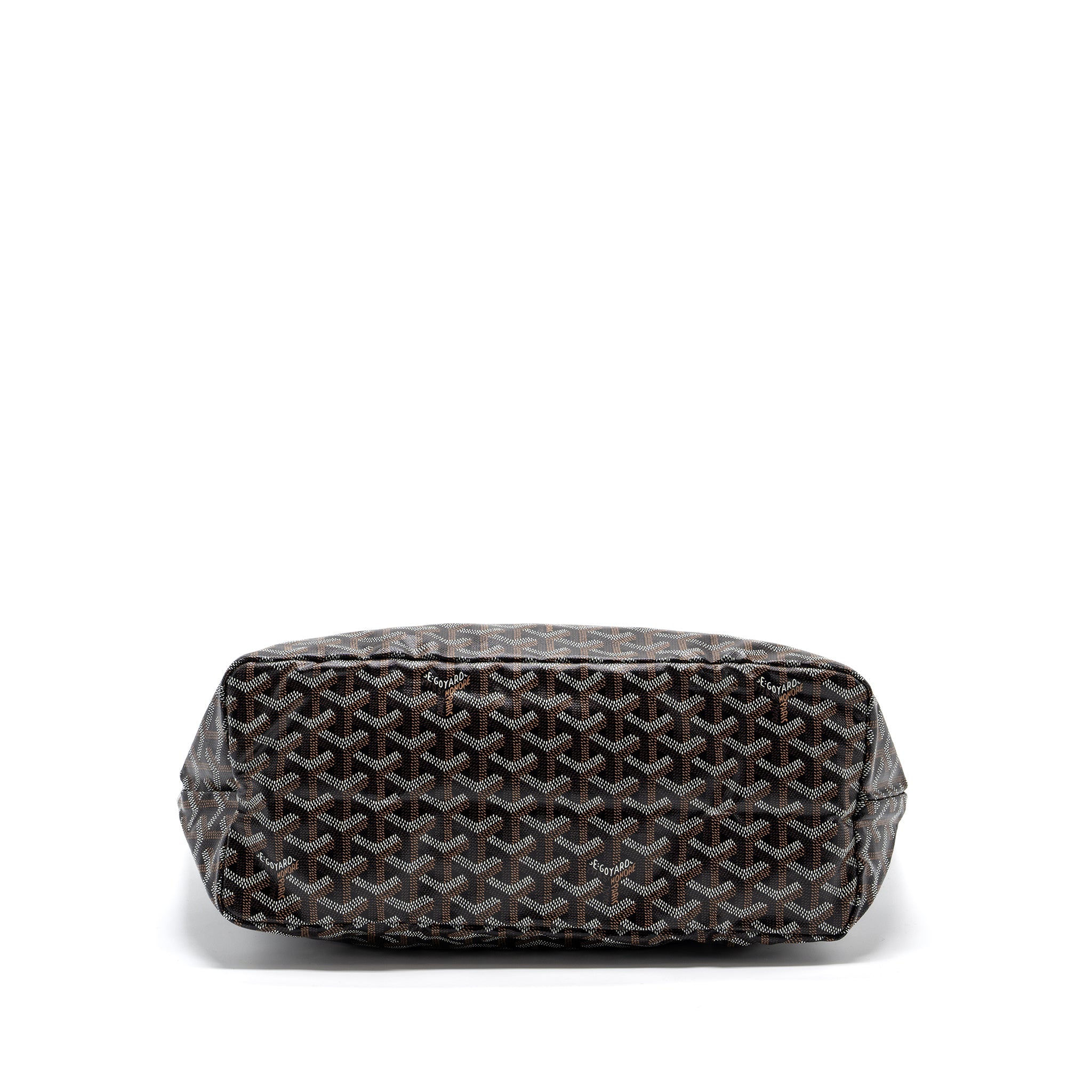 GOYARD SAINT LOUIS PM TOTE BAG GOYARDINE CANVAS BLACK / MULTICOLOR