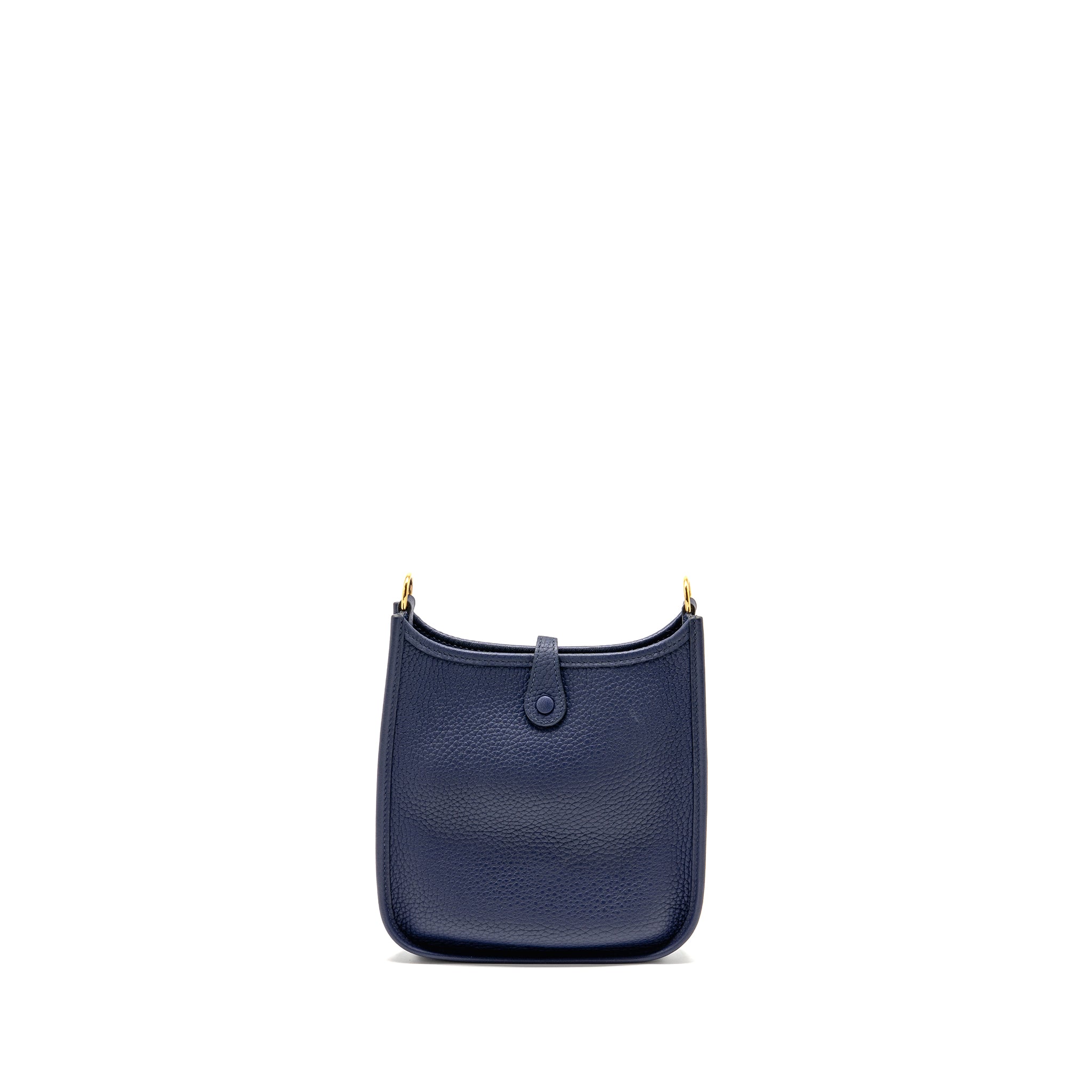 HERMES MINI EVELYNE CLEMENCE BLUE GHW