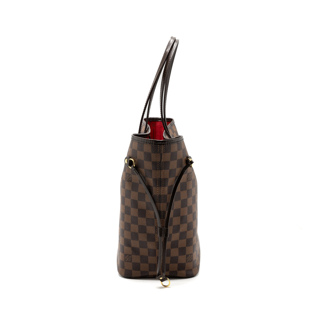 LOUIS VUITTON NEVERFULL MM DAMIER EBENE GHW