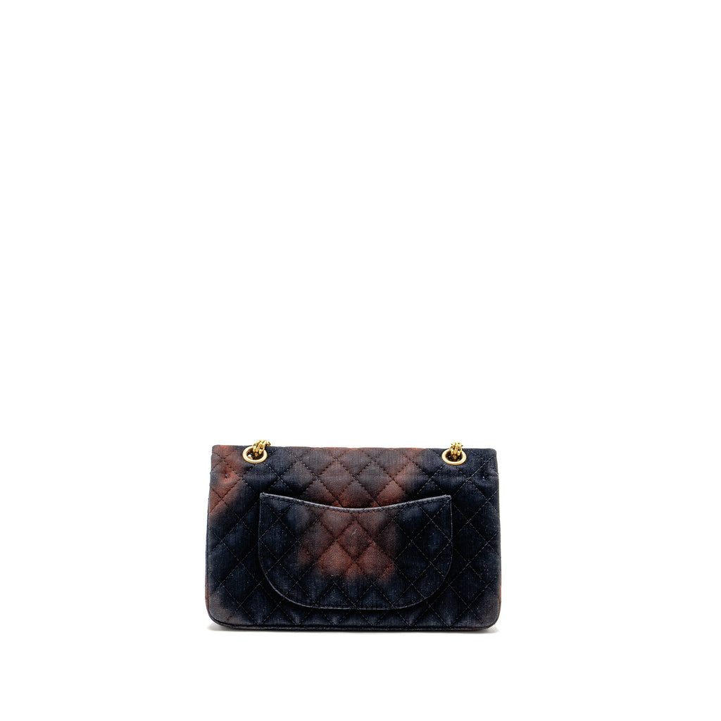 CHANEL SMALL 2.55 REISSUE FLAP BAG OMBRE VELVET MULTICOLOUR GHW