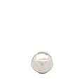 CHANEL 23C ROUND CLUTCH LAMBSKIN WHITE LGHW (MICROCHIP)