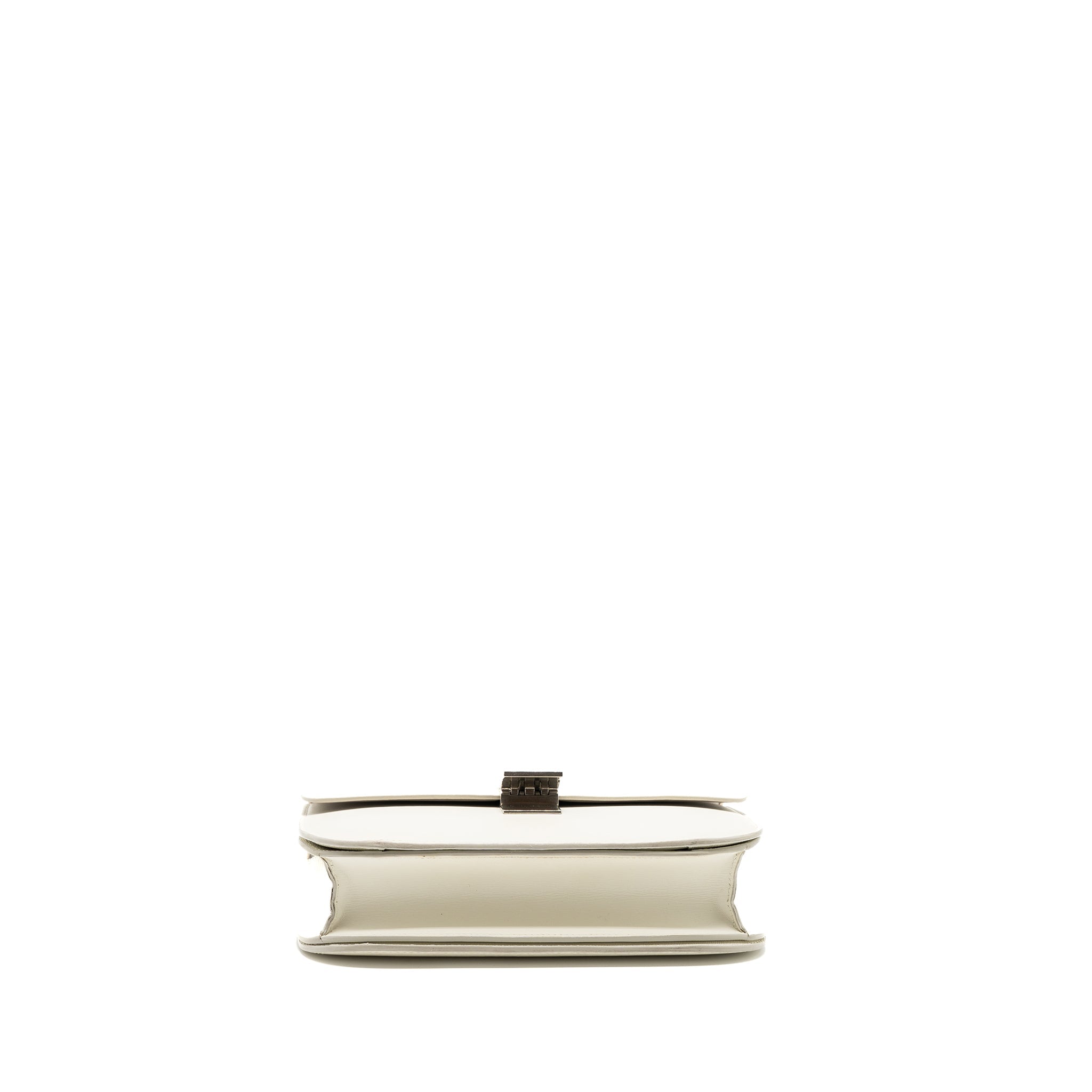 CELINE MEDIUM CLASSIC BOX BAG CALFSKIN WHITE SHW