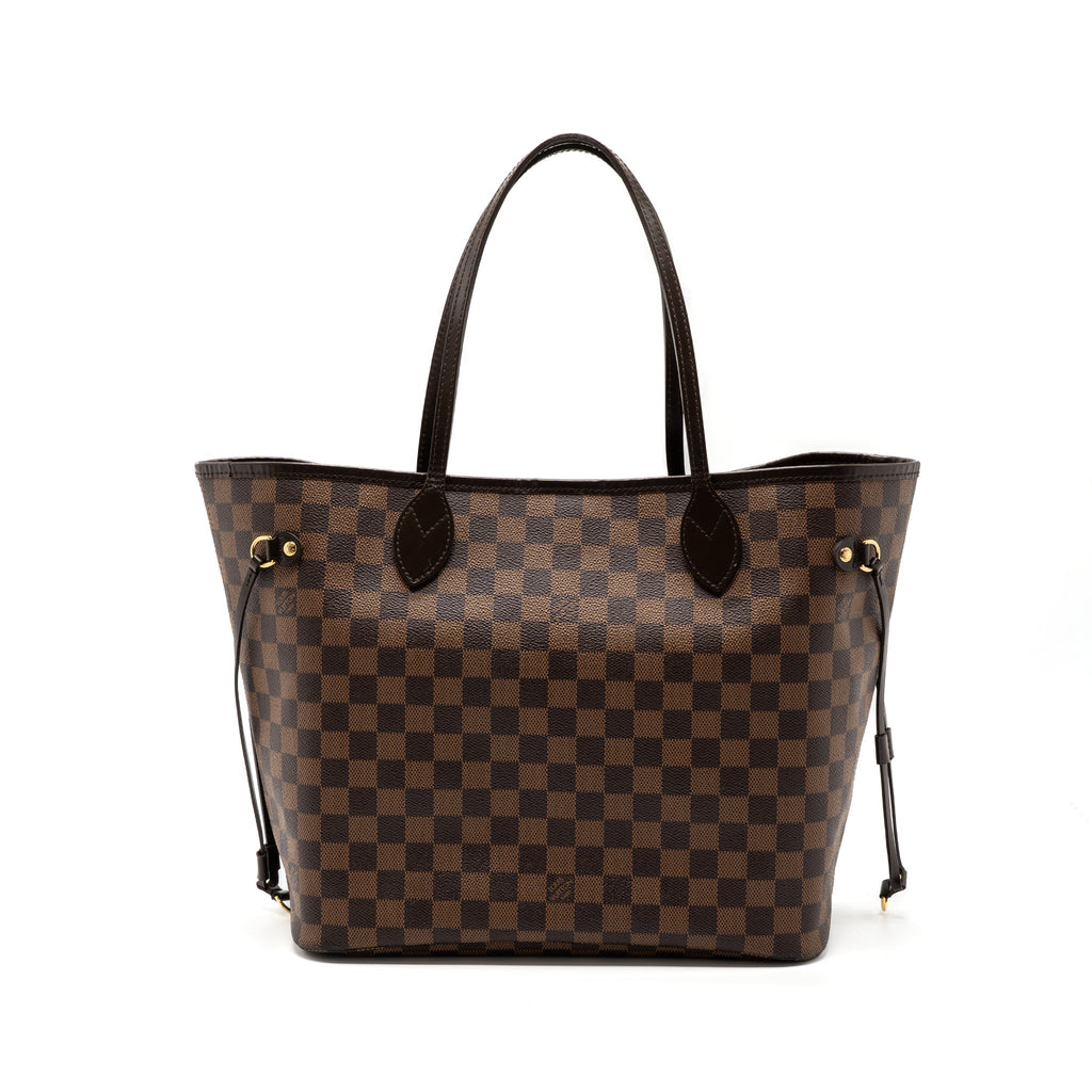LOUIS VUITTON NEVERFULL MM DAMIER EBENE GHW