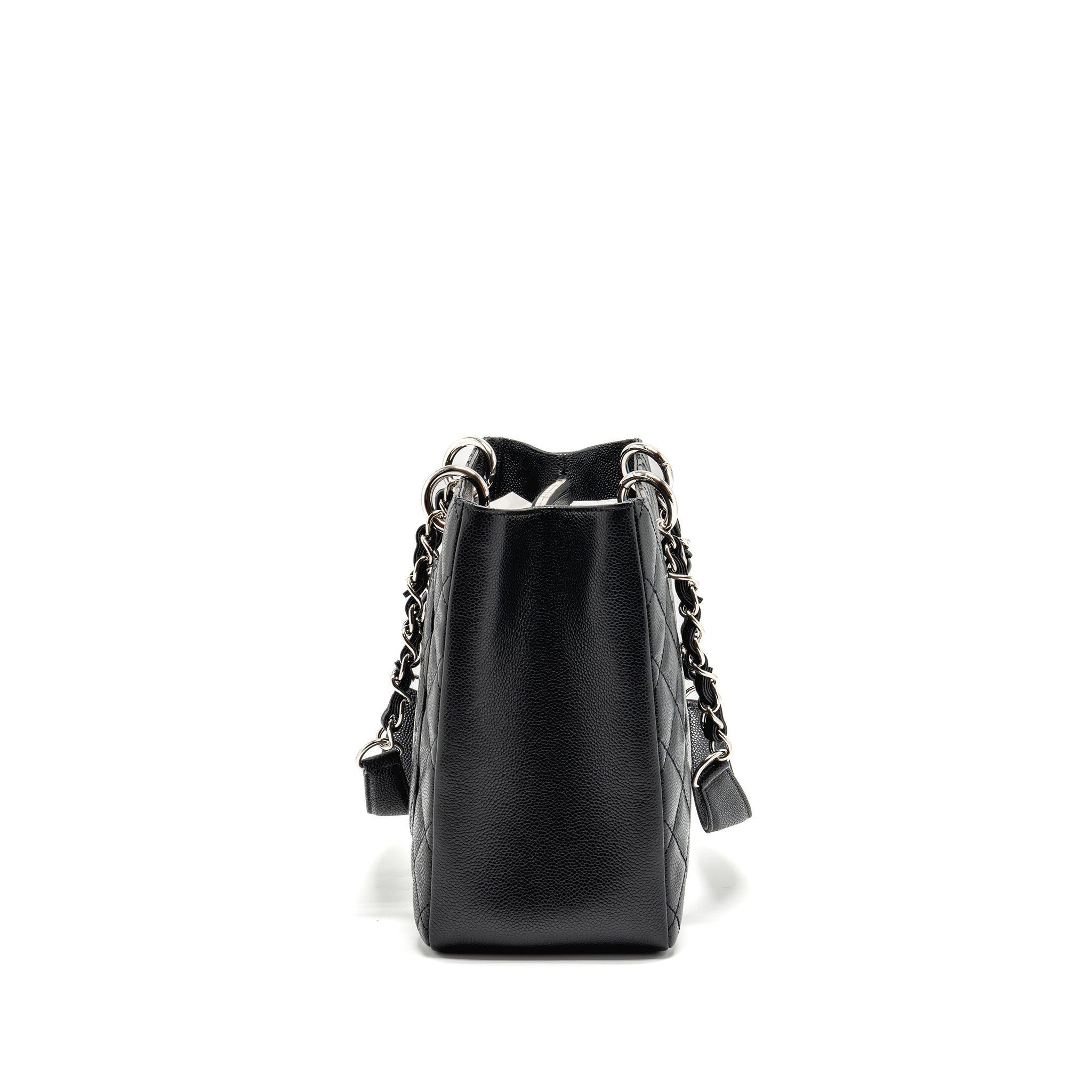 CHANEL GRAND SHOPPING TOTE / GST CAVIAR BLACK SHW