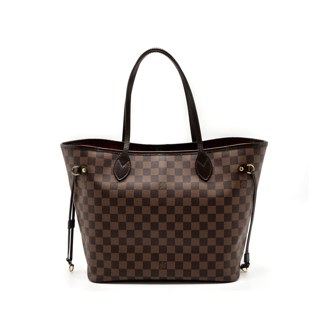 LOUIS VUITTON NEVERFULL MM DAMIER EBENE GHW