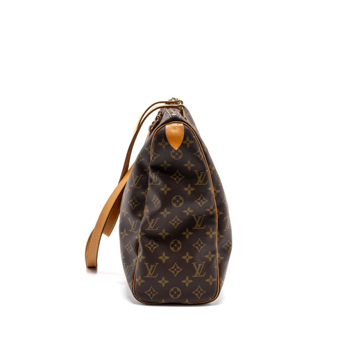 LOUIS VUITTON VINTAGE ZIPPER TRAVEL BAG MONOGRAM CANVAS GHW