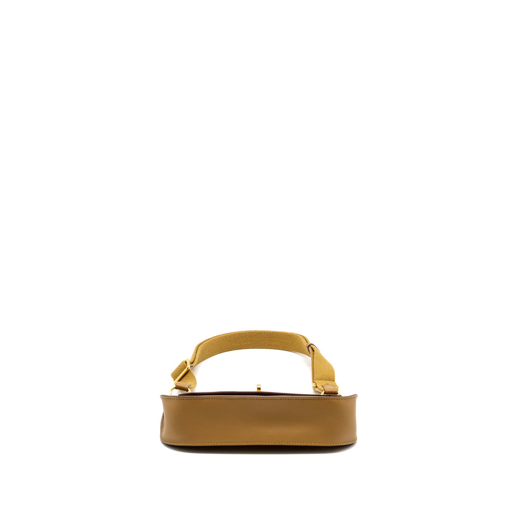 HERMES MINI JYPSIERE SWIFT BRONZE DORE/KRAFT GHW