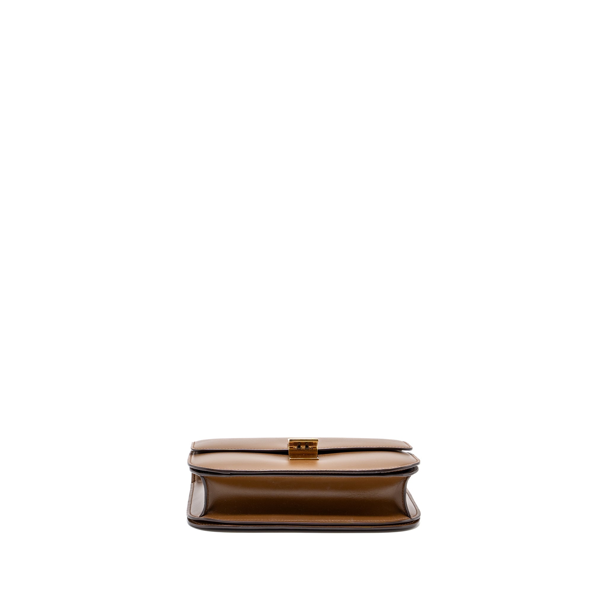 CELINE MEDIUM BOX CALFSKIN CAMEL GHW