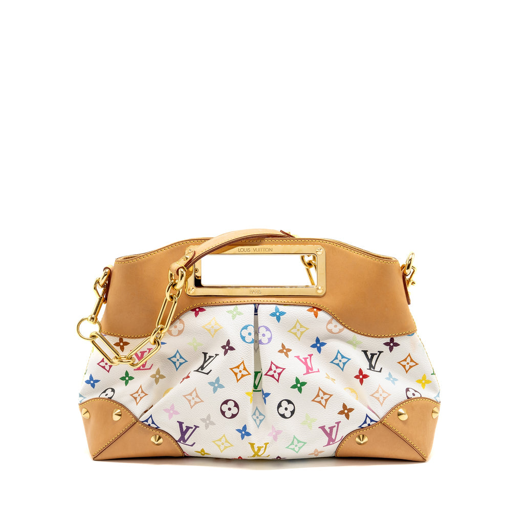 LOUIS VUITTON JUDY PM MONOGRAM CANVAS WHITE/MULTICOLOUR GHW