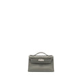 HERMES KELLY POCHETTE SWIFT GRIS MEYER SHW