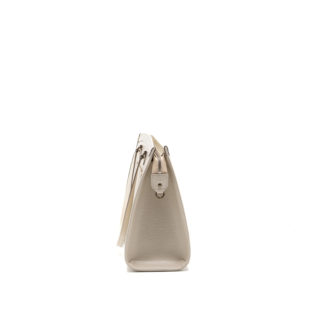LOUIS VUITTON MADELEINE GM TOTE BAG EPI WHITE SHW