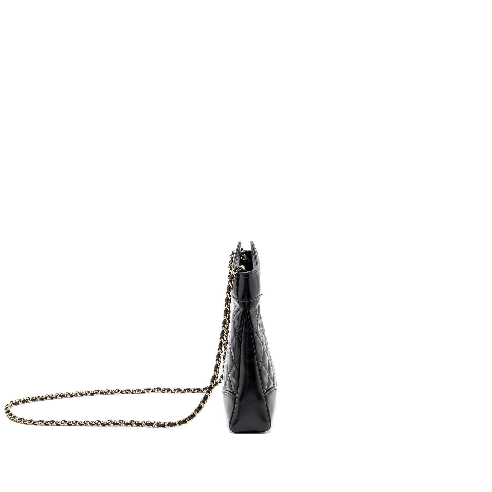 CHANEL 24C MINI 31 BAG SHINY CALFSKIN BLACK LGHW(MICROCHIP)