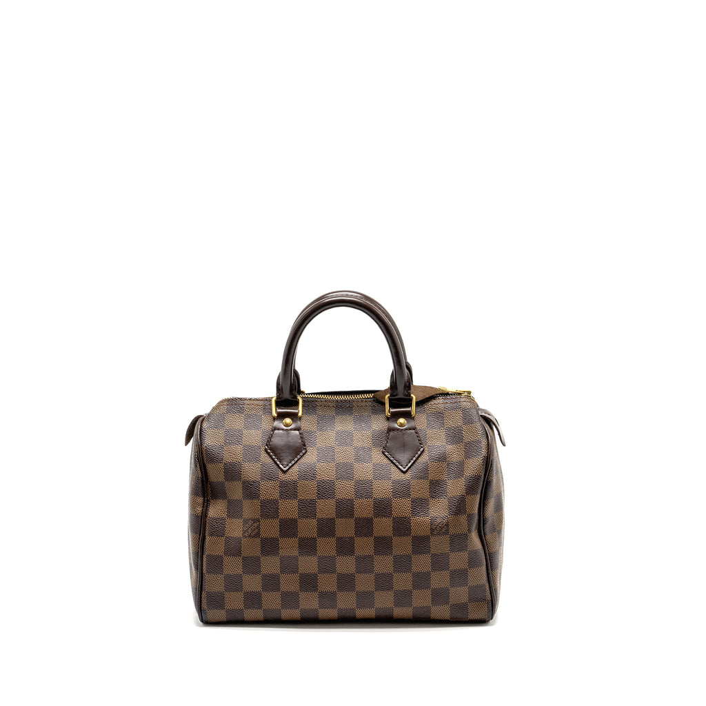 LOUIS VUITTON SPEEDY 25 DAMIER EBENE CANVAS GHW