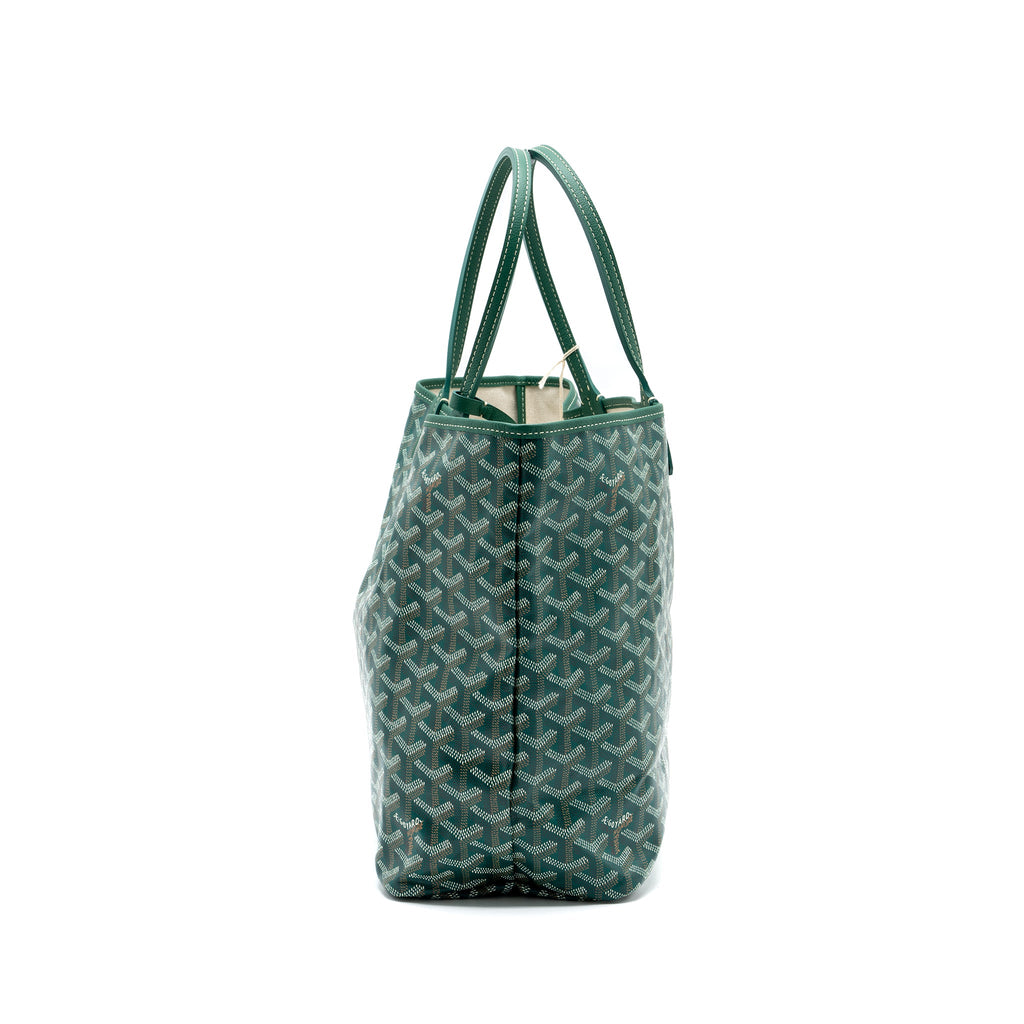 GOYARD SAINT LOUIS PM TOTE BAG CANVAS GREEN SHW