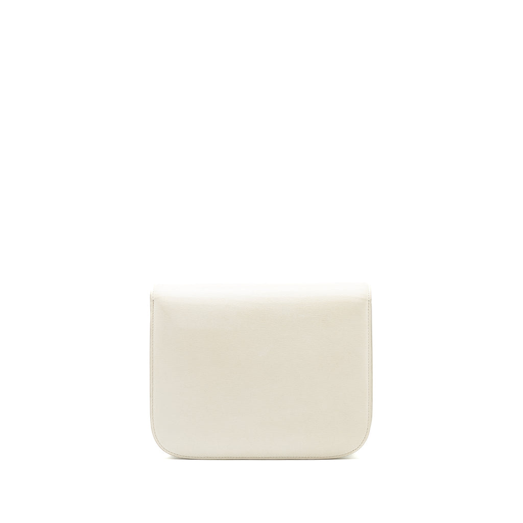 CELINE MEDIUM CLASSIC BOX BAG CALFSKIN WHITE SHW