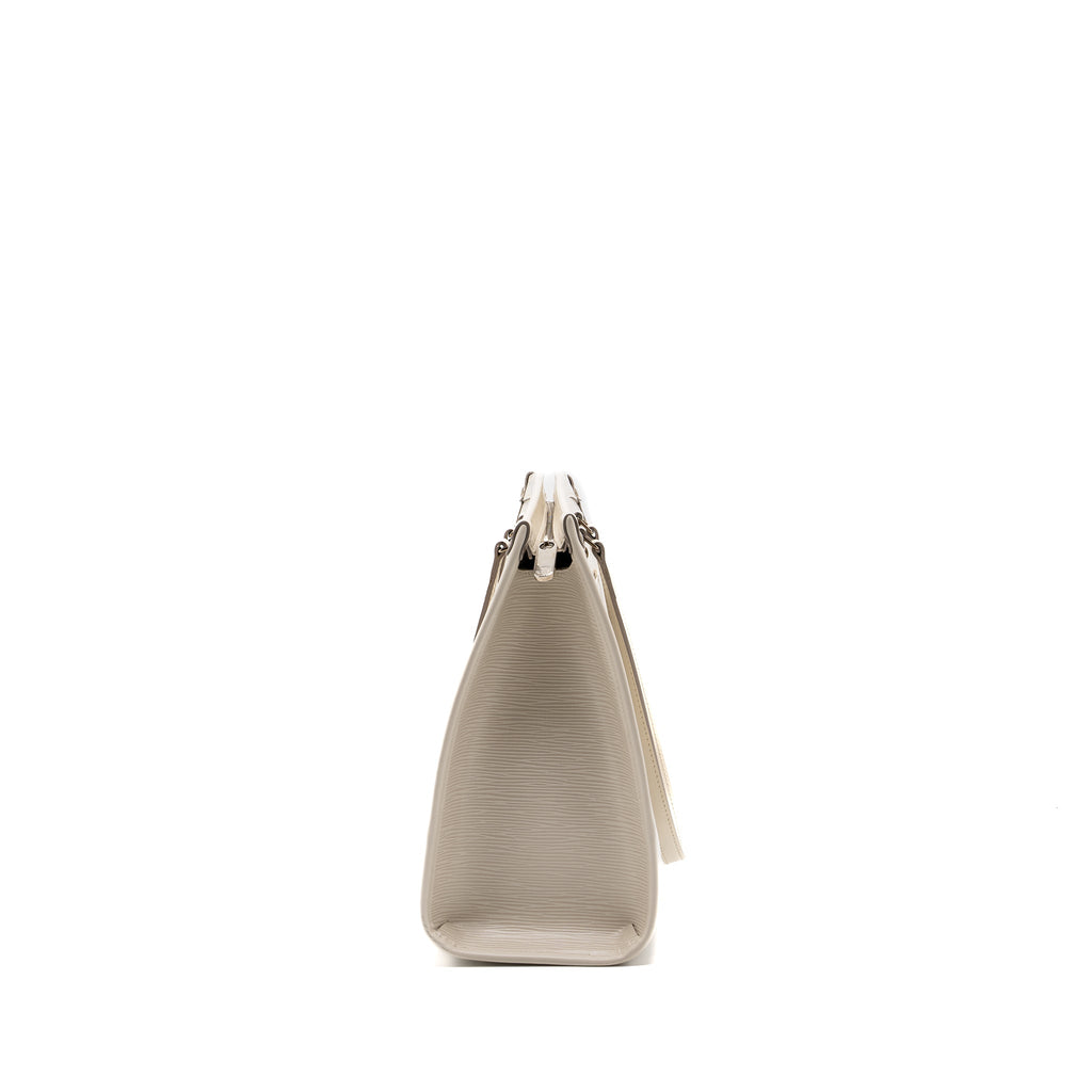 LOUIS VUITTON MADELEINE GM TOTE BAG EPI WHITE SHW