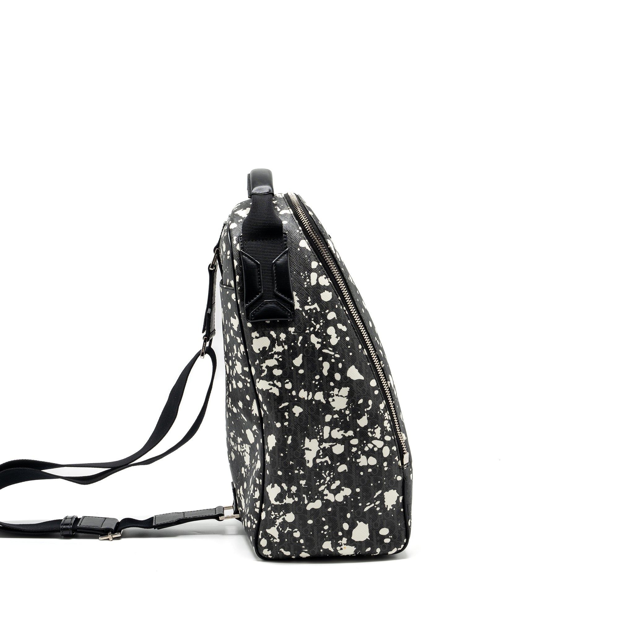 DIOR HOMME RIDER BAG CANVAS MULTICOLOUR BLACK / GREY SHW