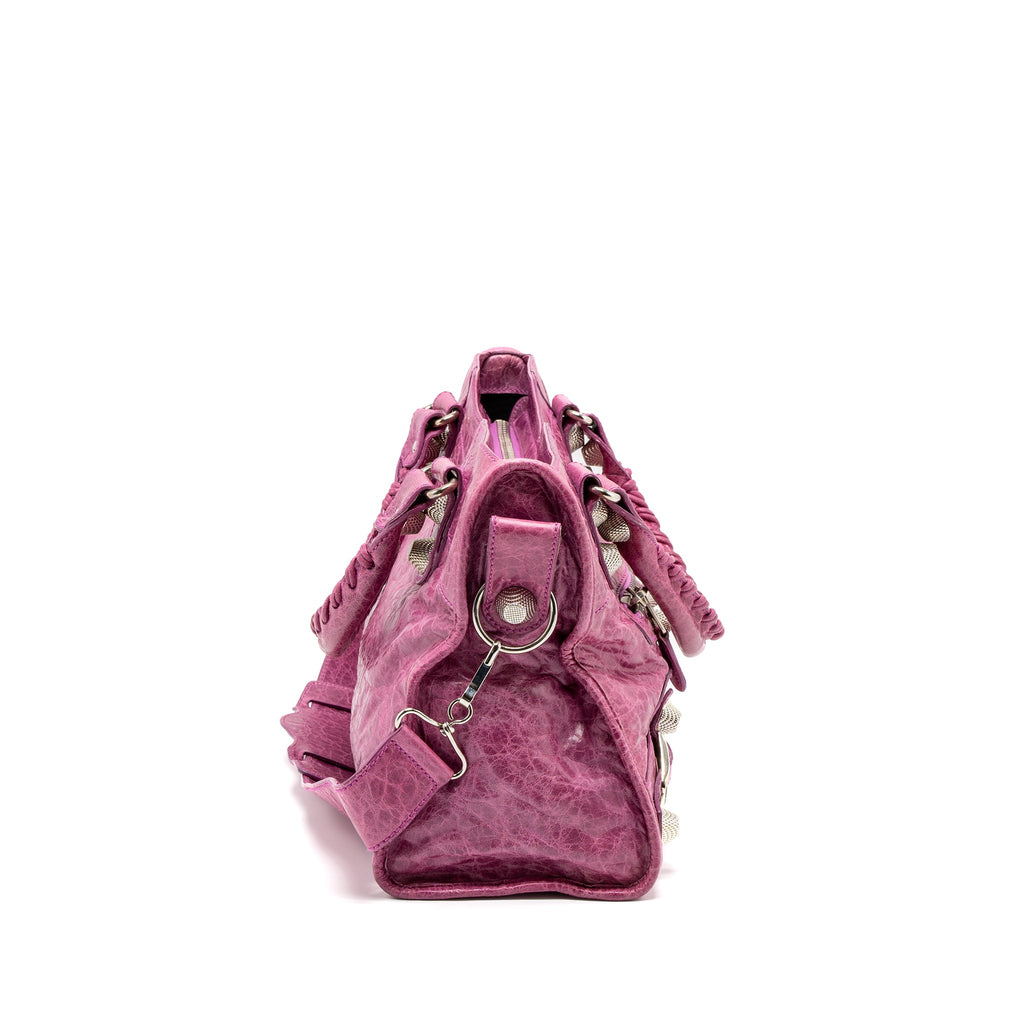 BALENCIAGA GIANT CITY BAG PINK SHW