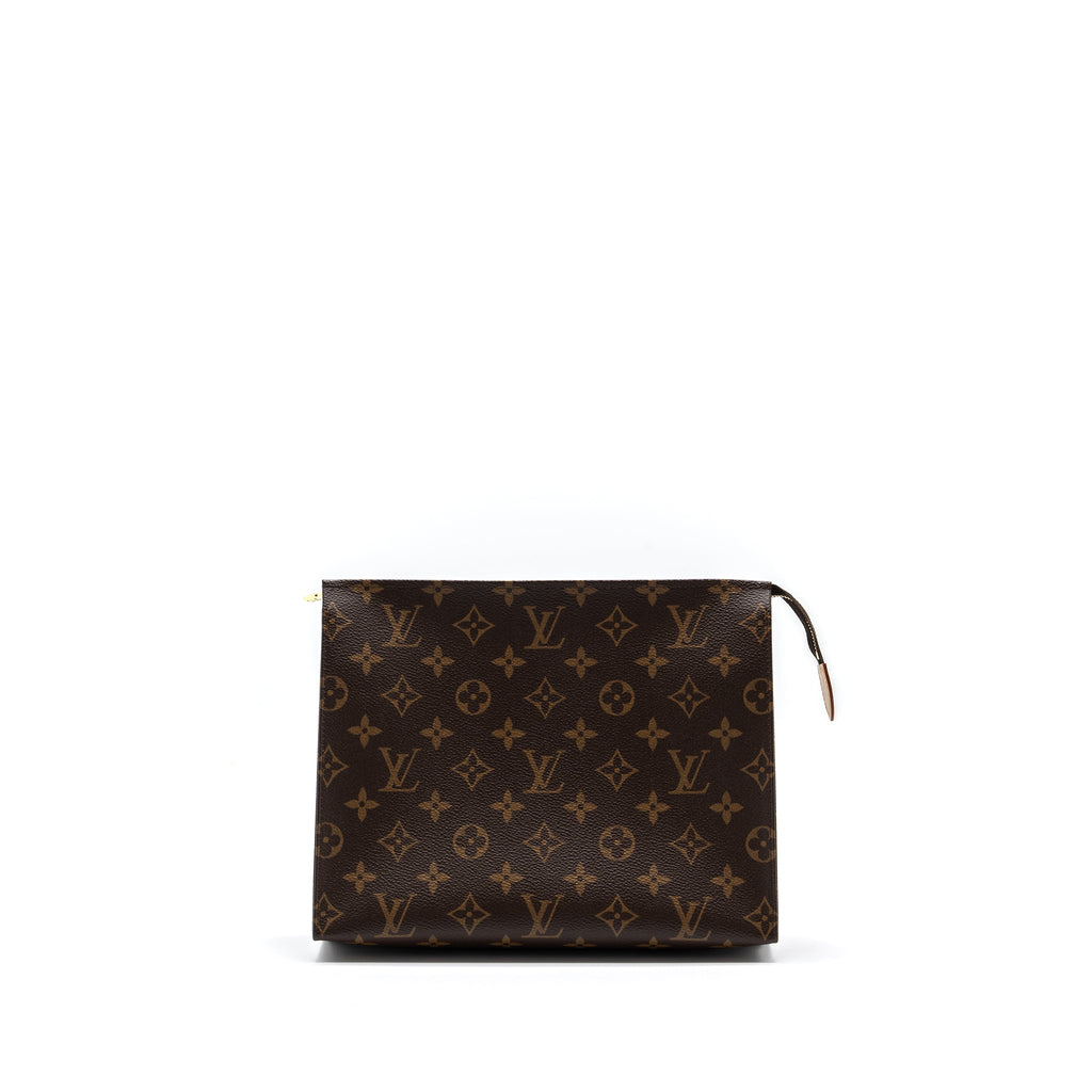 LOUIS VUITTON TOILETRY POCHETTE 26 MONOGRAM CANVAS GHW