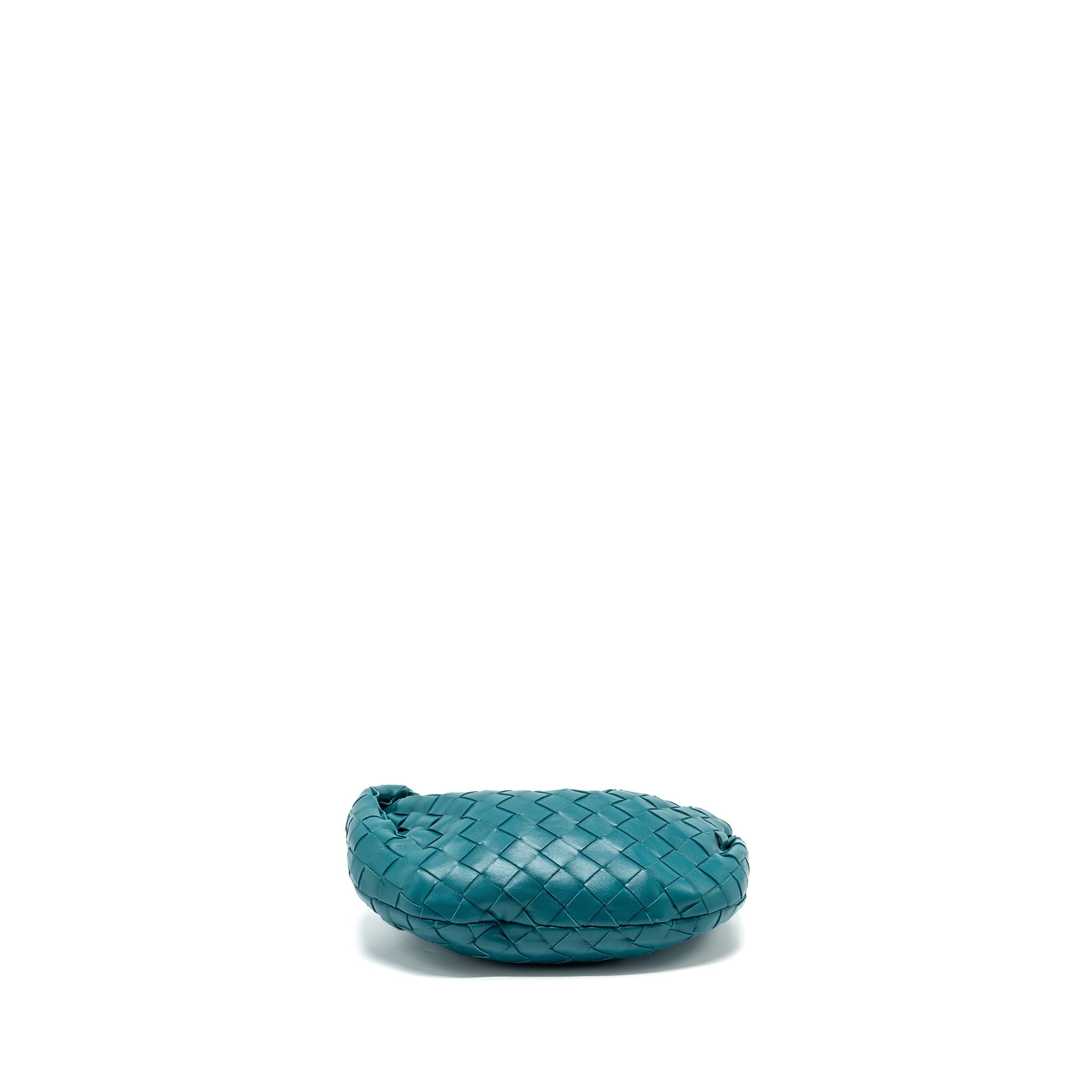 BOTTEGA VENETA MINI JODIE LAMBSKIN BLUE GHW