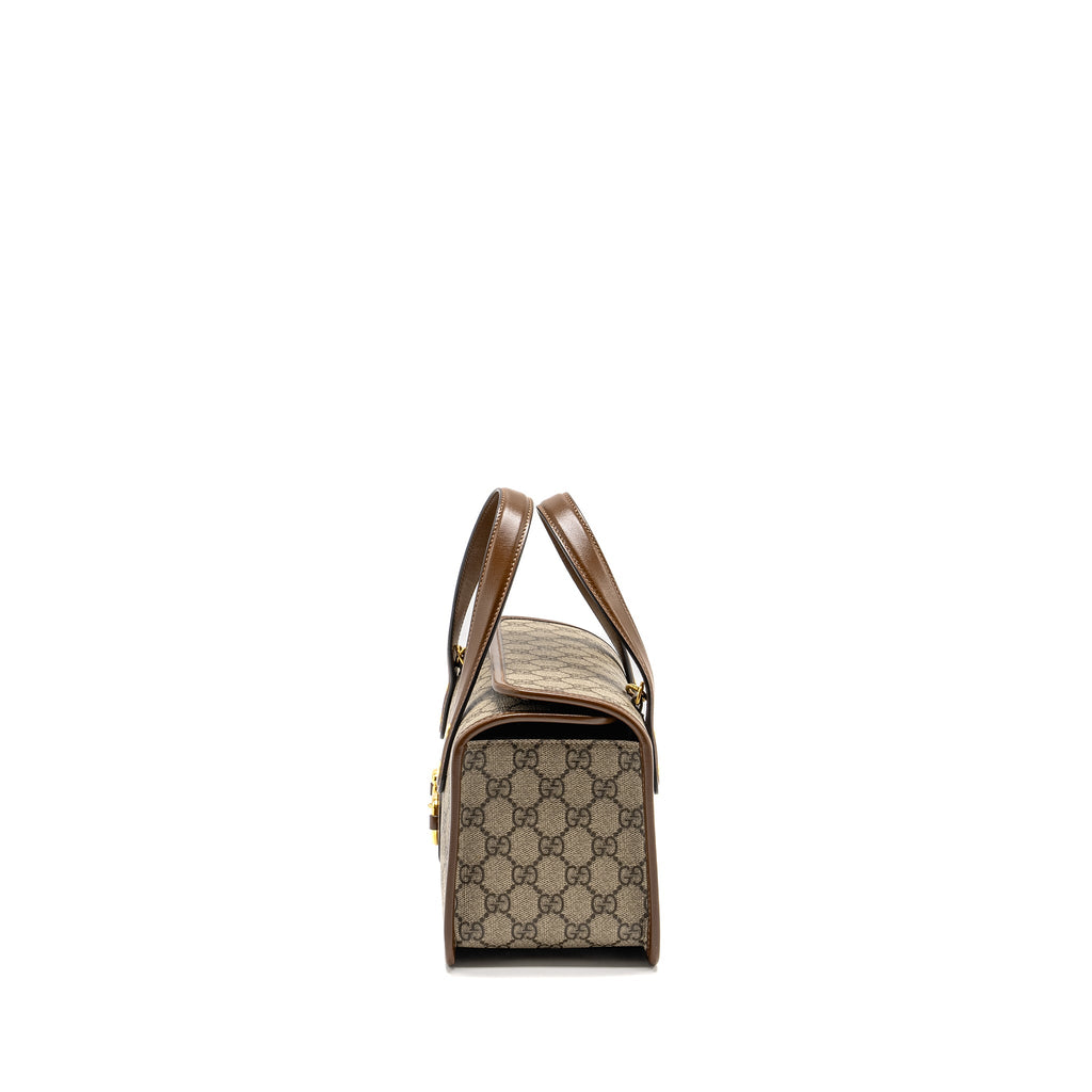 GUCCI TOP HANDLE HORSEBIT 1955 BAG GG SUPREME CANVAS GHW