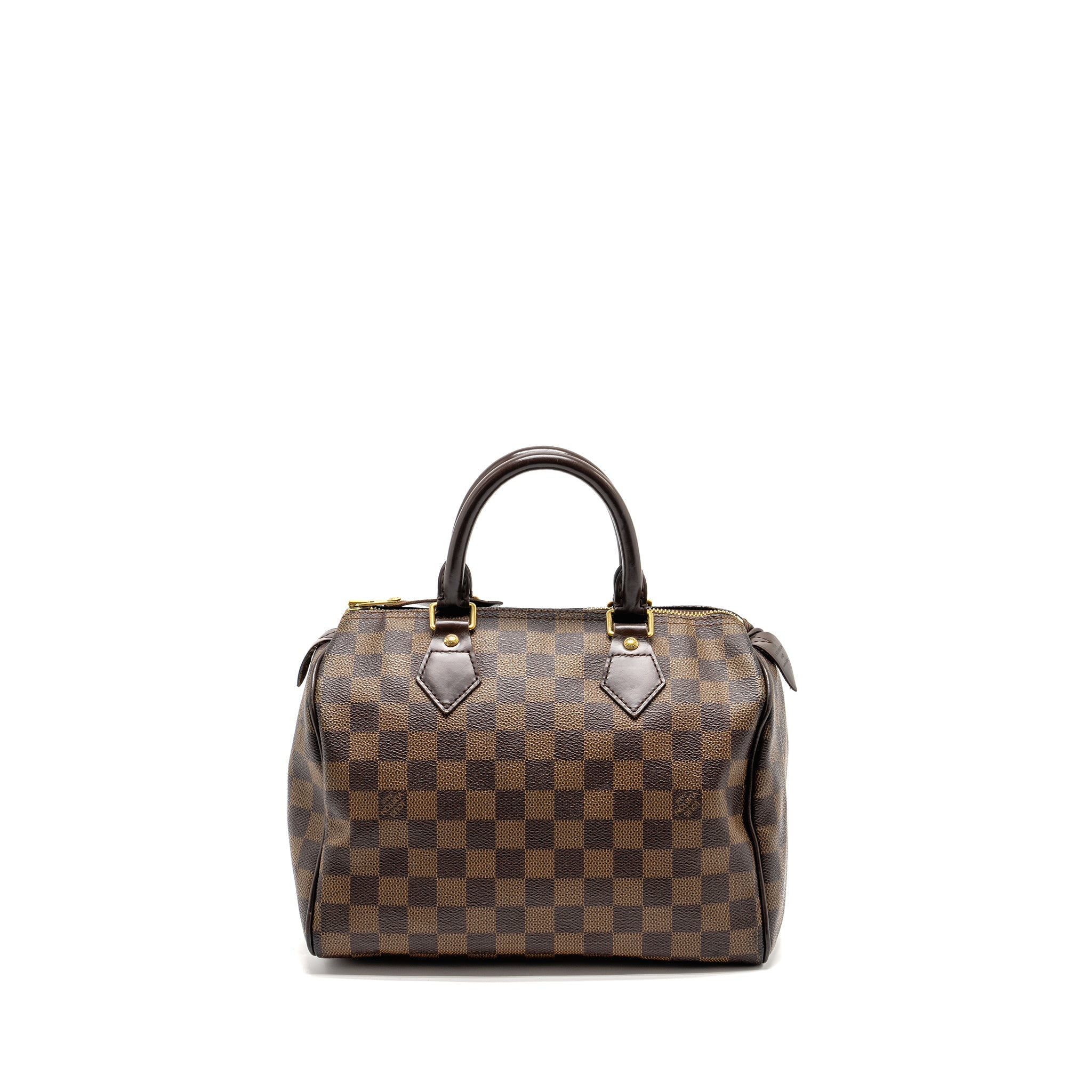 LOUIS VUITTON SPEEDY 25 DAMIER EBENE CANVAS GHW