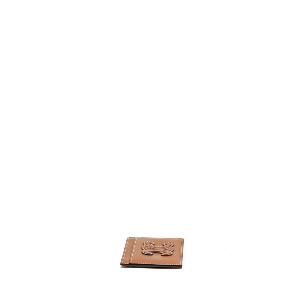 CELINE CARD HOLDER SMOOTH LAMBSKIN TAN