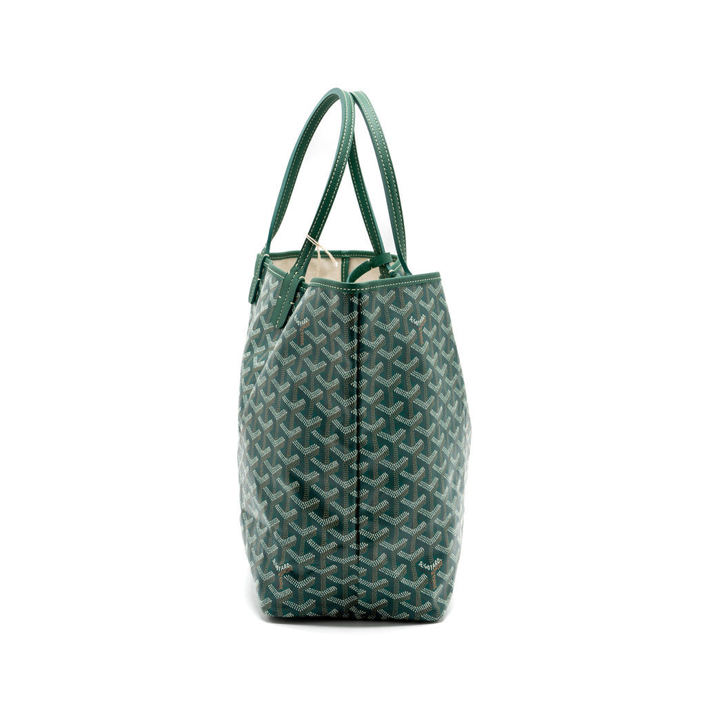GOYARD SAINT LOUIS PM TOTE BAG CANVAS GREEN SHW