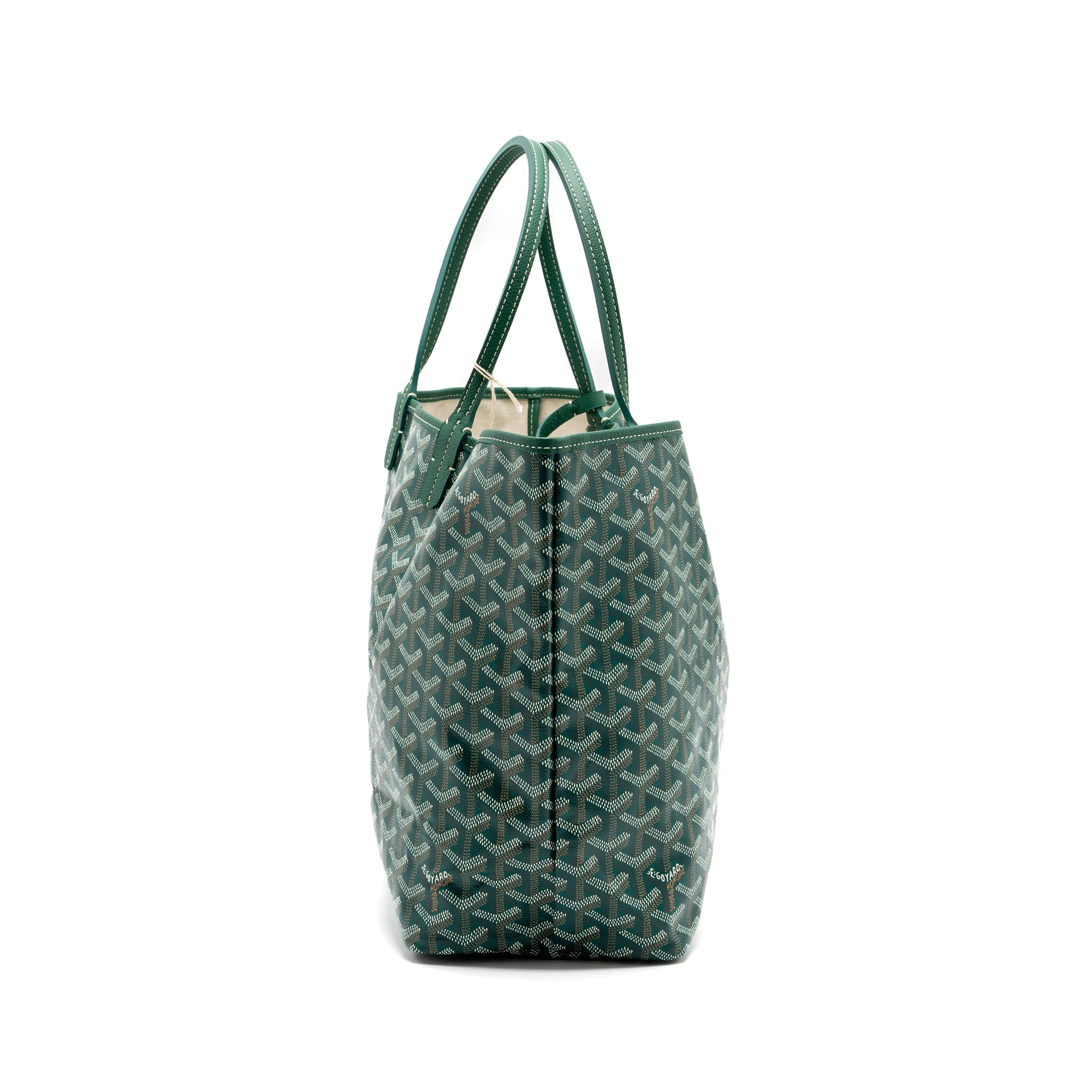 GOYARD SAINT LOUIS PM TOTE BAG CANVAS GREEN SHW