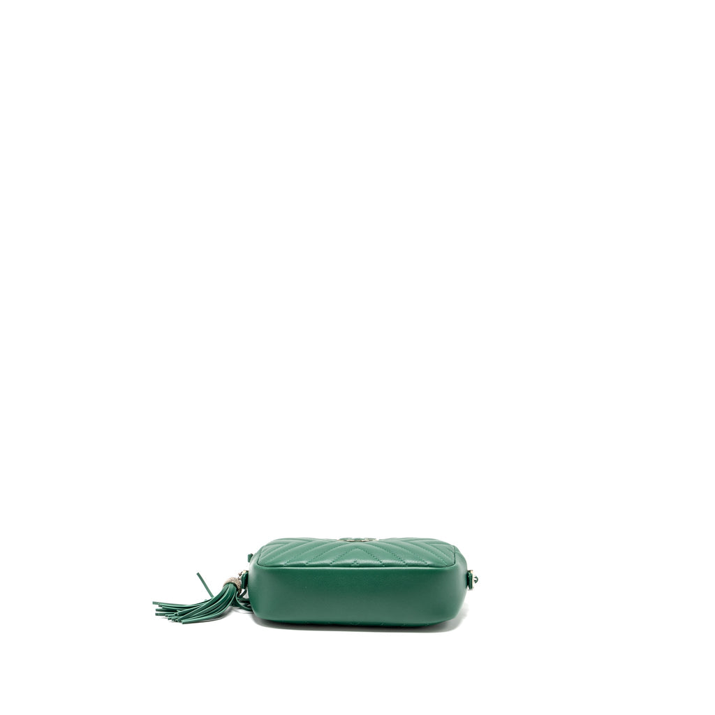 CHANEL SMALL CAMERA BAG CALFSKIN GREEN SHW