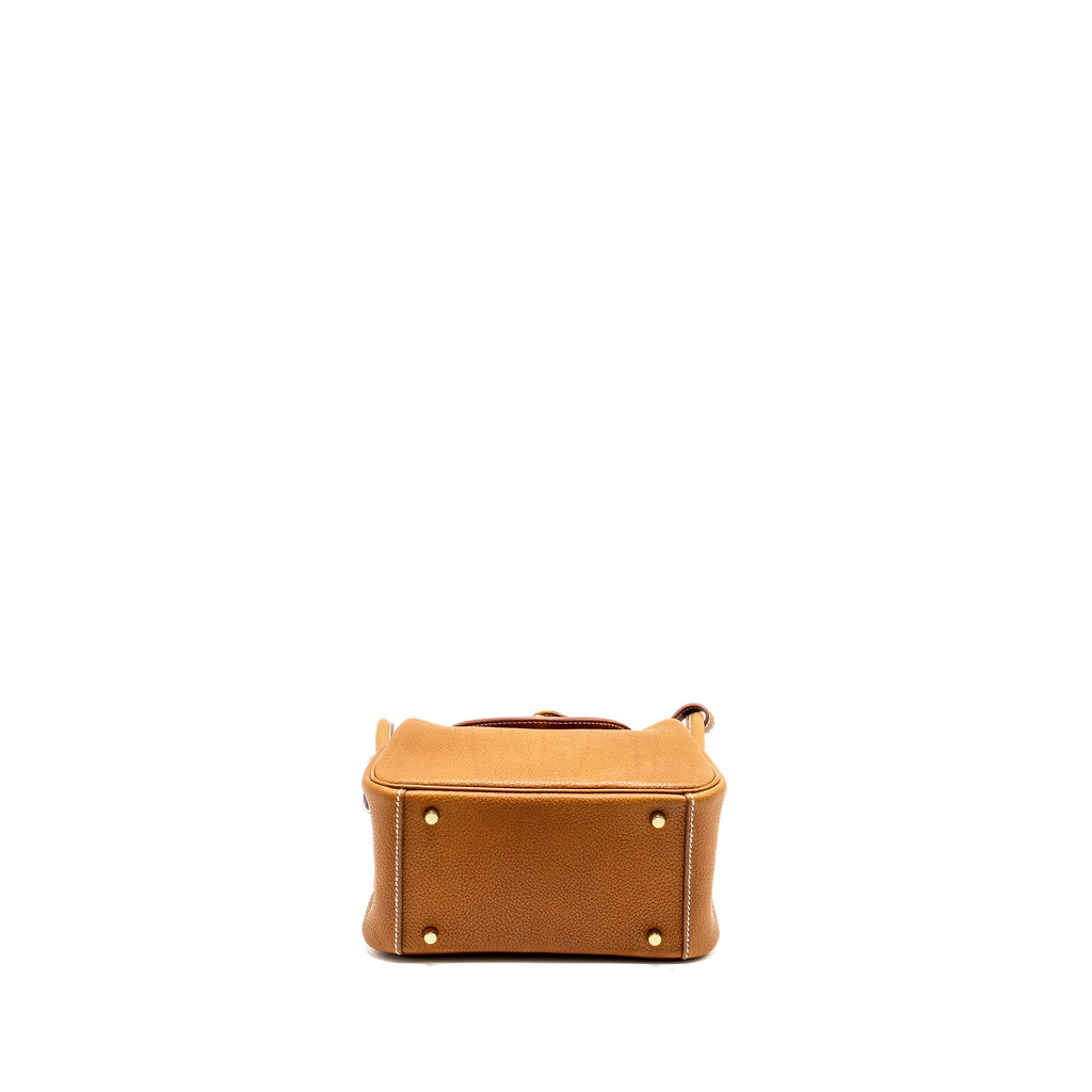 HERMES MINI LINDY BARENIA FAUBOURG FAUVE GHW